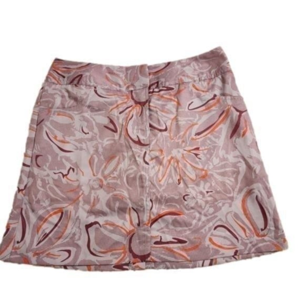 Adidas Floral Print Skort Mini Skirt Golf Tennis Athletic Casual Travel Everyday